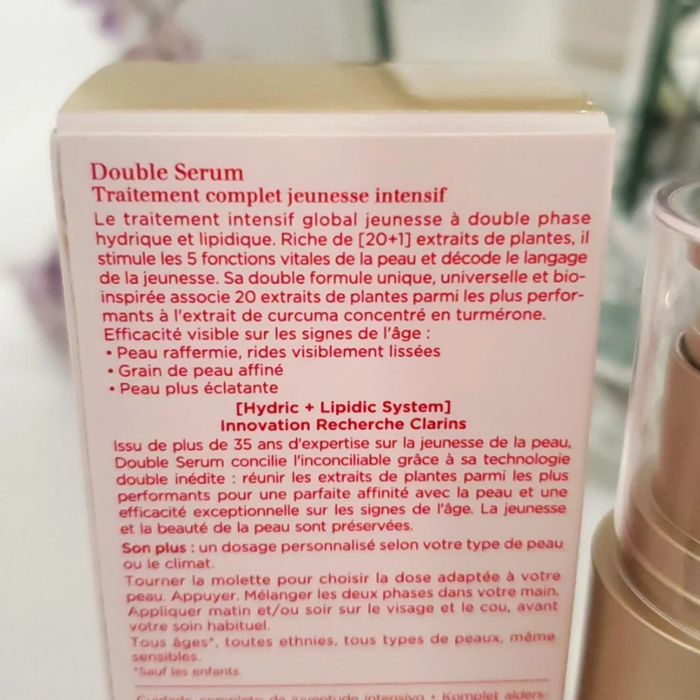 NIB CLARINS Double Serum Complete Age Control Concentrate 1 oz